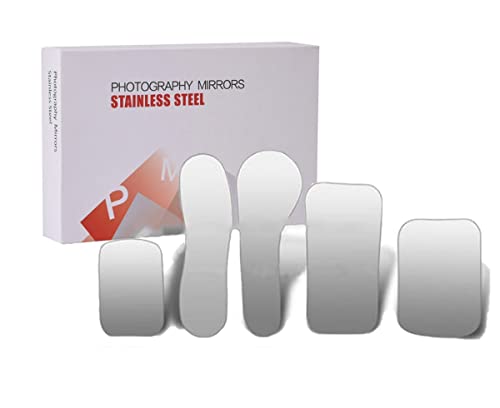5 Teile/satz Dental Reflektor Spiegel Kieferorthopädische Dental Fotografie Reflektor Glas Edelstahl Intraoral Zahnarztspiegel
