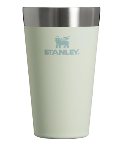 Stanley Adventure Stacking Beer Pint Glass 16oz | Stackable Drinking Cup for Cold Beverages | Dishwasher Safe | Insulated Stainless Steel Tumbler | BPA-Free | Mist