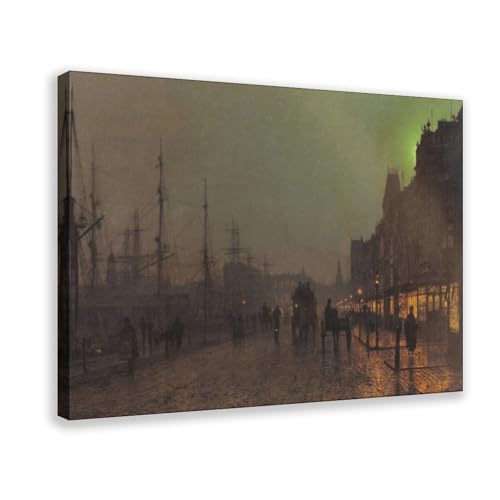 Affiches John Atkinson Grimshaw Gourock Near The Clyde impression toile déco murale 30x45 cm