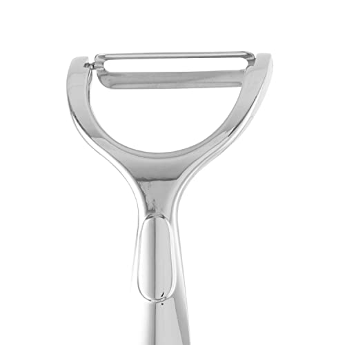 Berghoff Essentials Cast Zinc Alloy Peeler 6.75" Silver Ergonomically Designed Handle Multifunctional Corrosion Resistance Mirror Finish #TOP1