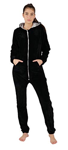 Preisvergleich Produktbild O'Poppy Damen Jumpsuit Teddy einteilig (S, schwarz)