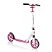 Globber - NL 205 - Trottinette pliable à 2 roues avec suspension avant pour les enfants âgés de 8 ans + , Blanc - Rose