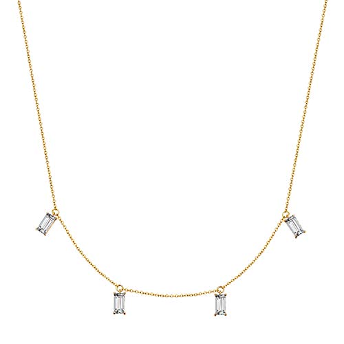 Preisvergleich Produktbild Glanzstücke München Damen-Kette aus 925 Sterling Silber gelbvergoldet Zirkonia