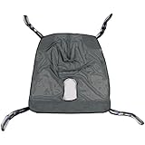 Bariatric Heavy Duty Full Body Mesh Commode Patient Lift Sling, 600lb Weight Capacity (Extra Large)