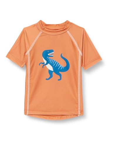 Playshoes Camisa de protección de Sarpullido, Ocker Kurz Dino, 86/92 Infantil Unisex