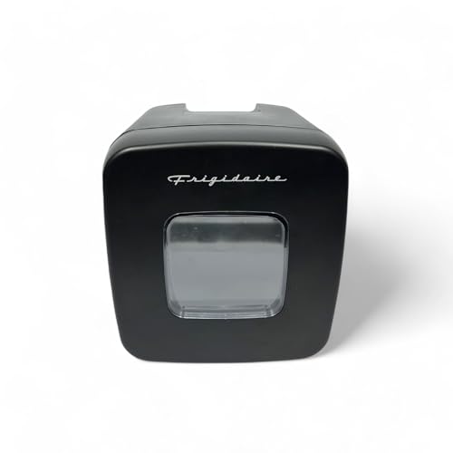 Frigidaire Retro 12 Can or 9 Liter Mini Beverage/Skincare Cooler Black, Thermoelectric cooling, Plugs into a 12V car adapter or home outlet, EFMIS351-Black