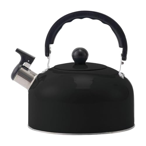 Avec sifflet - Avec sifflet pour poêle, sifflet pour poêle de 3 litres | Bouilloire d'eau résistante à la chaleur pour poêle, sifflet avec couvercle à bec, chaux