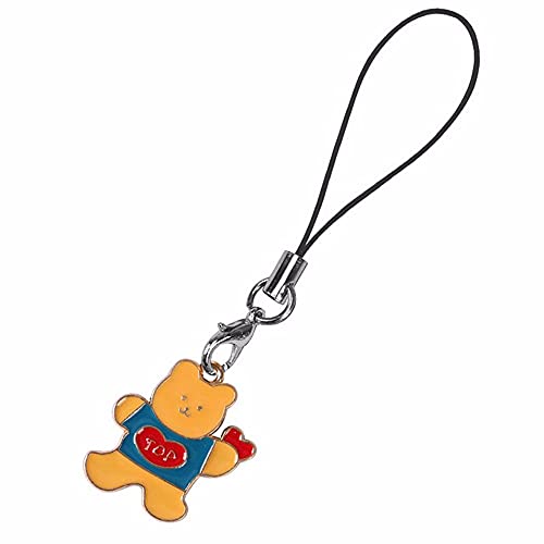 Weisha Phone Charms 1Pc Cute Cartoon Bunny Dogs Mobile Phone Strap Keychains Charms Bag Pendant Decoration Hanging Ornaments Phone Accessories(05) #TOP3