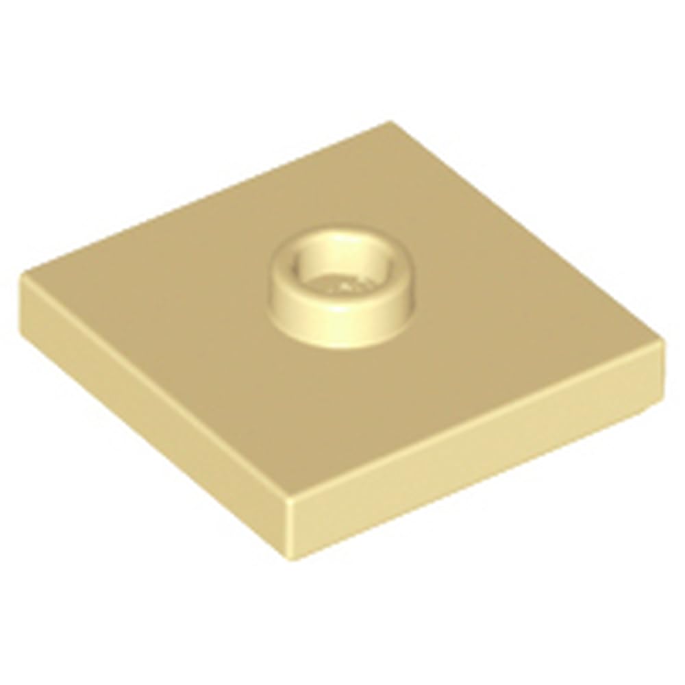 LEGO Plate, Modified 2 x 2 with Groove and 1 Stud in Center (Jumper) Part number 87580, Part 87580, Choose Your Colour (Tan, 10, Bricks)