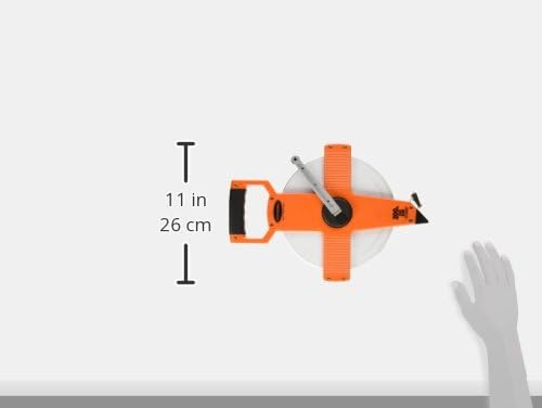 Keson NR10100H Nylon Coated Steel Blade 100-Foot Measuring Tape in Tenths, Zero Point at Tape End, Hook End - Image 4