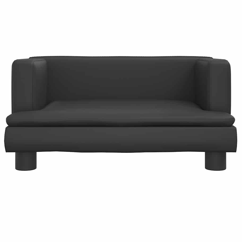 vidaXL Hundebett Schwarz 60x40x30 cm Kunstleder