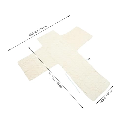 Funda de sillón beige de poliéster LIFKOME manta protectora cómoda 3