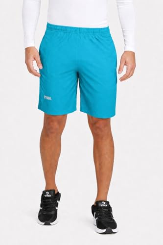 Image of TYKA Mycra Shorts for Men | Polyester Training Shorts | Quick Dry Gym Running Sports Wear Black