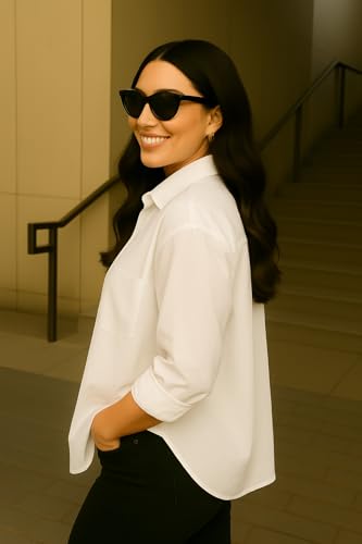 Image of FUNDAY FASHION Women Boxy Fit Solid Casual Shirt