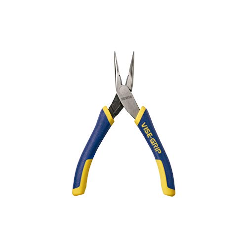 IRWIN Tools VISE-GRIP Pliers, Long Nose with Spring and Cutter, 5-1/4-Inch (2078905)