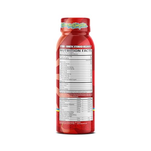 Image of VMI Sports KXR High Stimulant Ready to Drink Pre-Workout | 400mg Caffeine 6g Citrulline 3.2g Beta-Alanine | Delicious - Convenient | 12 ct - 12.5 oz Bottles (12 Count, PEZ Cherry)