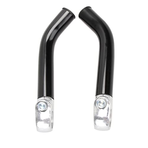 Ergonomisches Design Aluminiumlegierung Mountainbike -Lenker Griffe mit Barenden Hörner für 22,2 mm Bike -Lenker schwarz 2pcs Fahrradzubehör geeignet