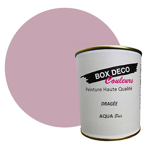 BOX DECO COLORES Pintura mueble madera interior a base de acrílico aspecto mate Aqua Madera - 750 ml, rosa gragea