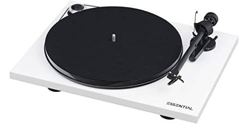 Pro-Ject Essential III Phono Blanc Laqué – Platine Vinyle - Les Beatles, Paul McCartney, John Lennon, RIngo Starr, George Harrison Pro-Ject Essential III Phono Blanc Laqué - Platine Vinyle