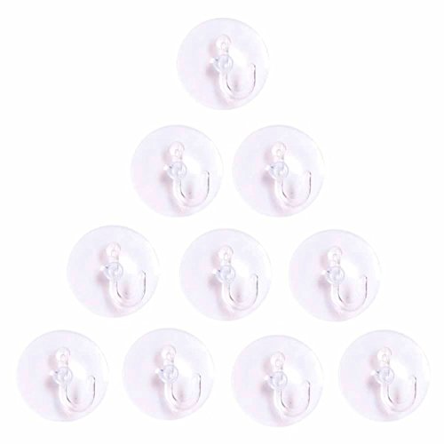KAIBSEN®Forte Mini Clair Plastique Ventouse Crochet - Crochets polyvalents Pour Salle de bains, cuisine, chambre à coucher etc Variété surfaces lisses(Diamètre:2.5cm,3cm,3.5cm,4cm,5cm) Cover