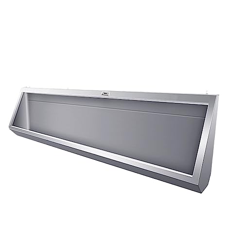 OTQEFTN Commercial Public Spaces 304 Stainless Steel Urinal,Wall Mount Creative High-Efficiency Washout Urinal,Men's Adult Urinal Bathroom Toilet Urine Diverter,with Sensor Valve