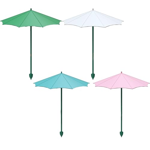 Protege tus cultivos del sol y lluvia con sombrillas para plantas de 17.3"