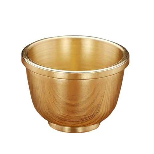 SHINEOFI Tazza Buddista in Rame Piccolo per Offerte D’acqua, Accessorio per Tempio e Uso Domestico, Coppa Multiuso Design Retrò per Regali e Decorazioni Buddiste