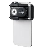 Labor-Smartphone-Mikroskop mit 300-facher Vergrößerung, tragbares Mikroskop mit LED-UV-Licht und CPL-Objektiv für Münzen, Briefmarken, Schmuck und Hautuntersuchungen