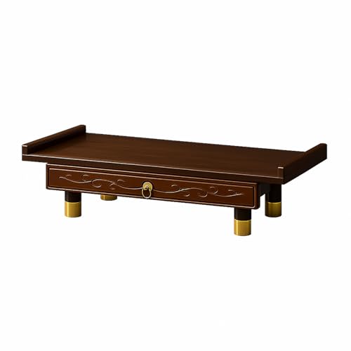 Table spirituelle de méditation et d'offrande d'encens pour rituel zen à la maison