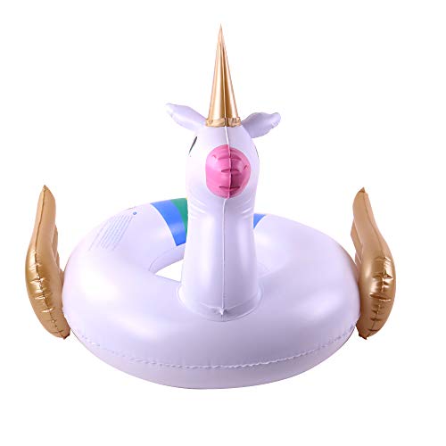 Blue Sky Bouée Licorne Gonflable et Chevauchable – Blanc 50 cm x 60 cm – Jeu de Plein Air dès 3 ans BLUESKY 069332 Aufblasbarer Schwimmring Einhorn – weiß – 50 cm x 60 cm – Outdoor-Spiel ab 3 Jahren – Bild 3