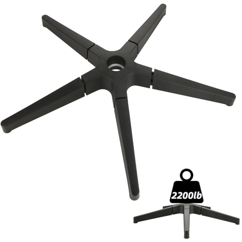YAYODS Office Chair Base Replacement Parts Heavy Duty 2500 Lbs 28 Inch Desk Chair Base Replacement Universal Gas Cylinder and Caster Sockets