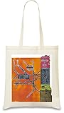 larry rivers art 42x38cm Tote bags Larry Rivers - Underground with Two Frasers Painting Custom Printed 100% Soft Cotton Natural Color & Eco-Friendly Unique, Re-Usable & Stylish Handbag For Every Day Use Custom Shoulder