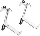 Emsa 516705 Blumenkastenhalter | Für Casa Mesh und My City Blumenkästen | Stufenrastung | Kein Verrutschen | weiß