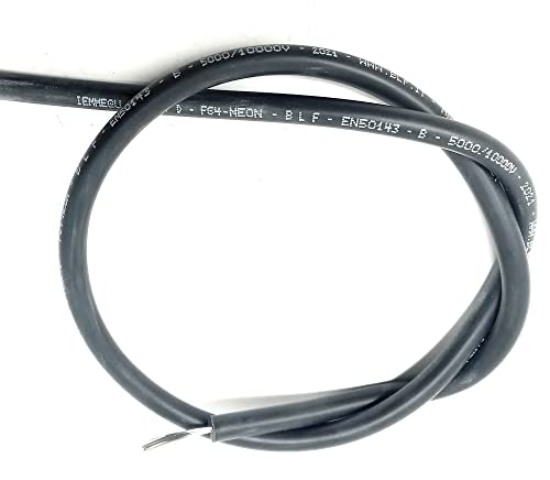 Câble d'enseignement néon haute tension noir silicone (mètre) jusqu'à 10 kV Cover