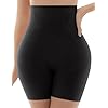 KLVEE Shapewear for Women Tummy Control, High Waisted Body Shaper Shorts Butt Lifting Panties Thigh Slimmer Shapewear Under Dress Black