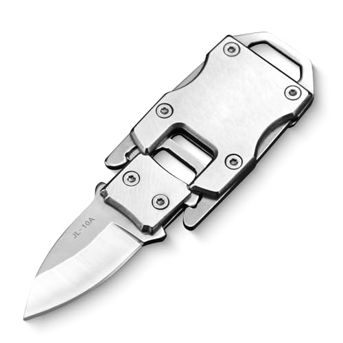 NedFoss Mini Klappmesser, 4cm Klein EDC Messer, Outdoor Mini Taschenmesser, mini Schlüsselanhänger...