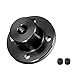 DMiotech 5mm Innen Durchmesser H15xD15 Flansch Kupplung Anschluss Starre Führung Welle Unterstützung Kupplung Welle Kupplung mit Schrauben für Basteln RC Modell Motoren Schwarz