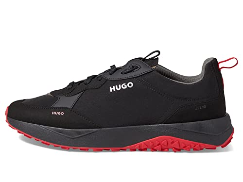 Image of HUGO Mens Running Style Mix Material Sneakers