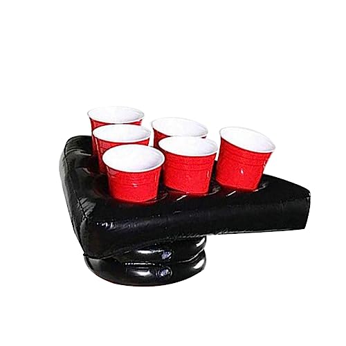 ibasenice Sombrero Inflable Soporte Bandeja para Bebidas PVC Triangular Divertido para Fiesta Piscina Niño Niña Adultos Familiar