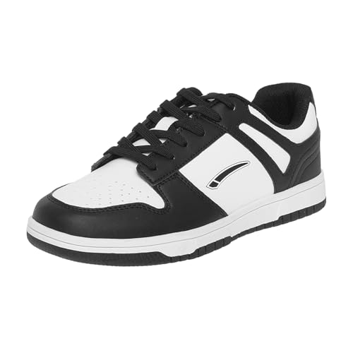 LA Gear Mens Command Fashion Retro Court Black/White 8.5 Medium