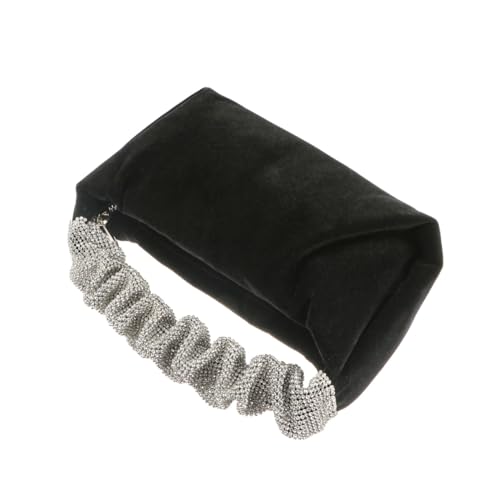 Pochette pour téléphone et portefeuille en velours de soirée pour femme