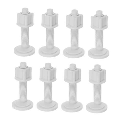 POPETPOP 8 piezas Tornillos para Asiento de Inodoro Fijación Rápida con Expansión de Plástico de Resistentes para Reparación y Montaje Seguro de Tapas Wc