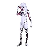 yrkasvr Superhero Cosplay Costumes for Women Adult Halloween Bodysuits Spandex Costume(3XL,White)