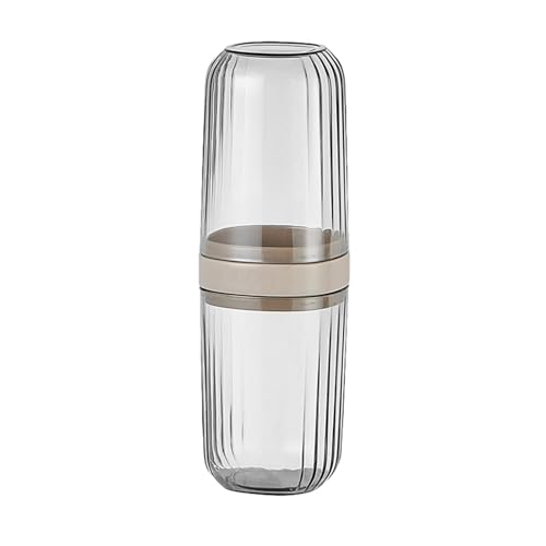 Custodia per spazzolino da denti contenitore per da per portatile Tazza per il risciacquo del portaspazzolino scatola per riporre gli spazzolini da tazz