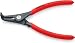 Produktbild Knipex Präzisions-Sicherungsringzange für Außenringe auf Wellen grau atramentiert, mit rutschhemmendem Kunststoff überzogen 165 mm 49 41 A21