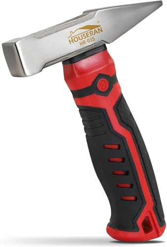 Image of Small Sheet Metal Hammer Stubby Mini Rock Hammer | Short Engineer Hammer, Construction, Drilling, Masonry Chipping, Metal Working, Brick Hammer Mallet for Women Home Repairs