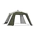 kowaku Automatic Camping Tent Popup Tent 4 Sided Oxford Cloth Portable Breathable Quick Assemble up Traveling Tent for Beach Outings, Green