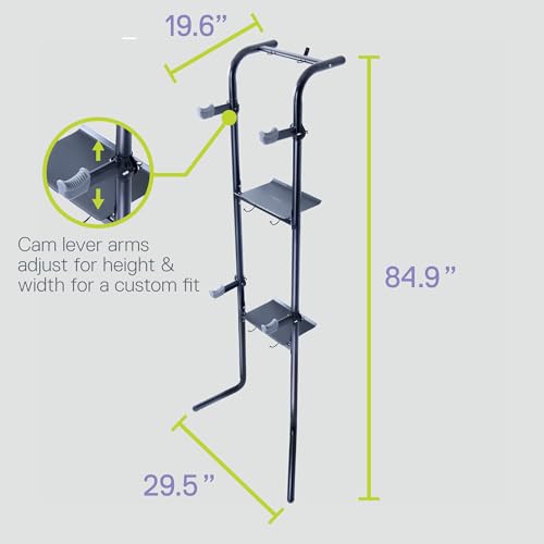 Image of Delta Cycle DeltaGravity Connect 2 Bike Storage Rack - Gravity Fully Adjustable Bike Storage Garage For Road, MTB, and Hybrid Bicycles - Vertical Bike Rack Holds Up To 200 lbs