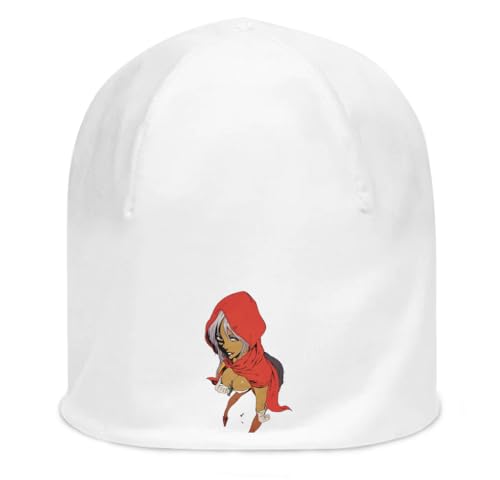 Bonnet en coton fin anti-démangeaison blanc extensible Anime 79