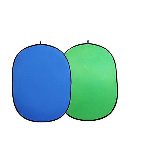 Photo Backgrounds Backdrop Screen, Blue/Green, Double Sided, Pop Up Background YouTube, Video Editing, Filming Product, Event, Portrait, Still Life and Baby Photography, 100% Cotton,